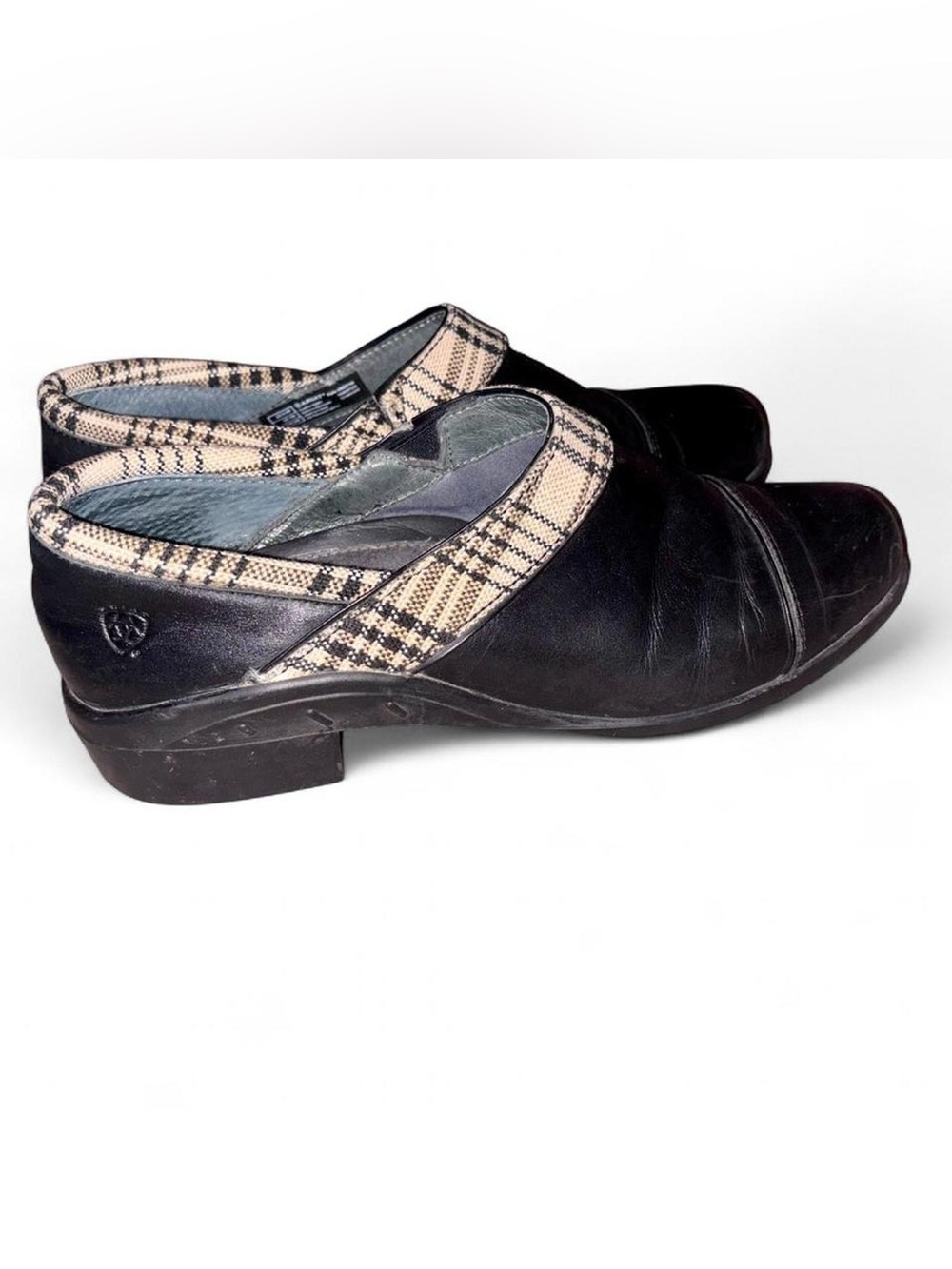 ARIAT Black Leather Mule Clogs - Size 9.5B